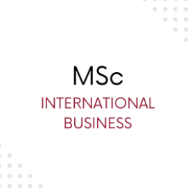 MSc International business